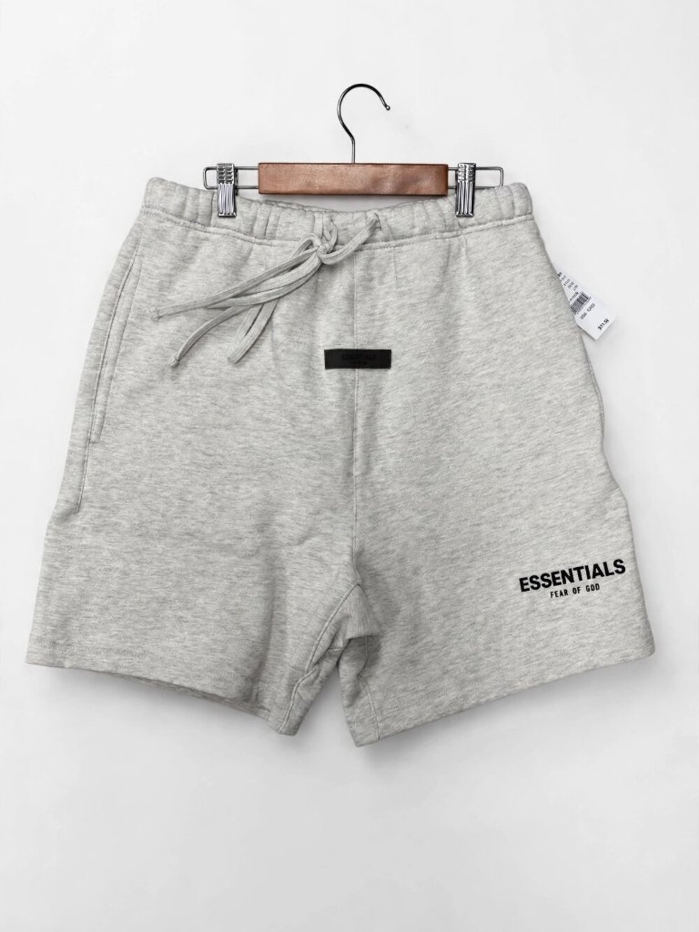 Fear of God Essentials Light Oatmeal Sweat Shorts